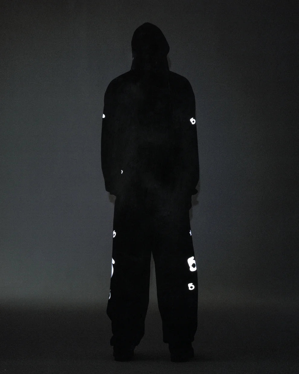 Sp5der Black Reflective Beluga Hoodie