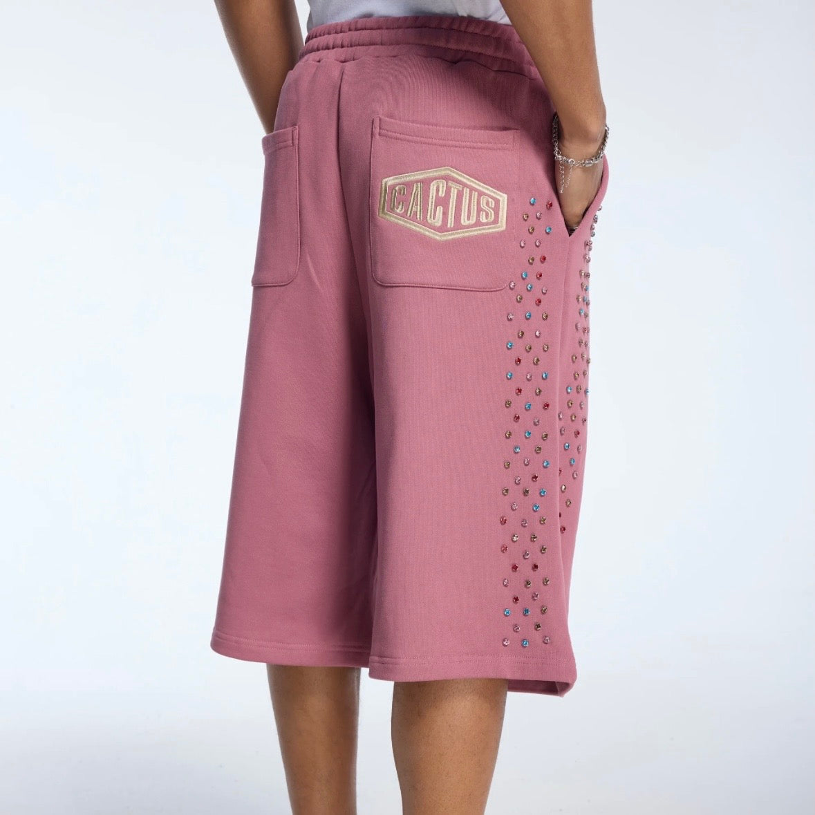 AZVA Raspberry Crystal Cactus Shorts