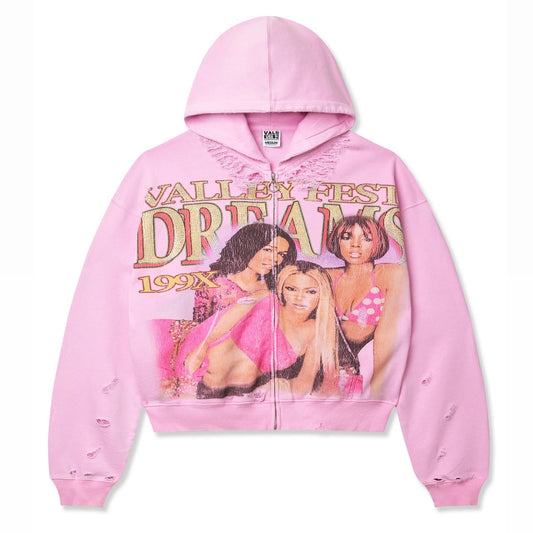 Vale Pink Dreams Zip Hoodie