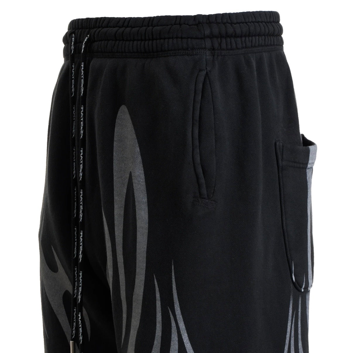 Hellstar Black Tribal Flame 3/4 Shorts
