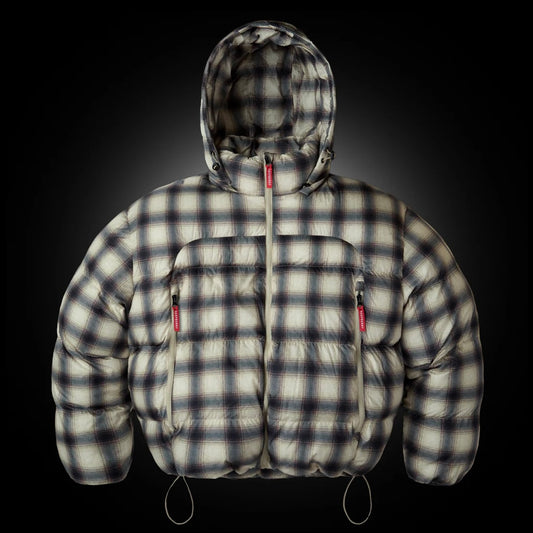 GV Gallery Plaid Puffer Jacket