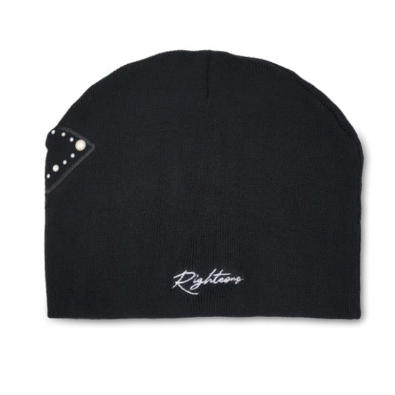 We Are Righteous Black Pearl Logo Beanie