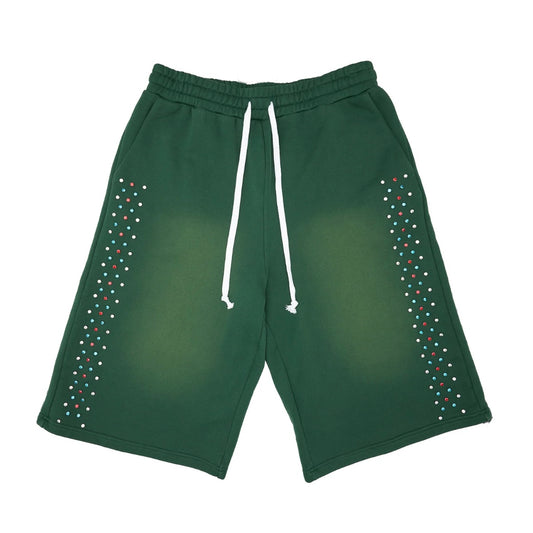AZVA Green Hidden Crystal Shorts