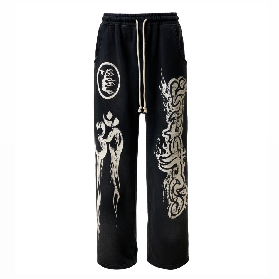 Hellstar Black Yoga Remix Sweatpants