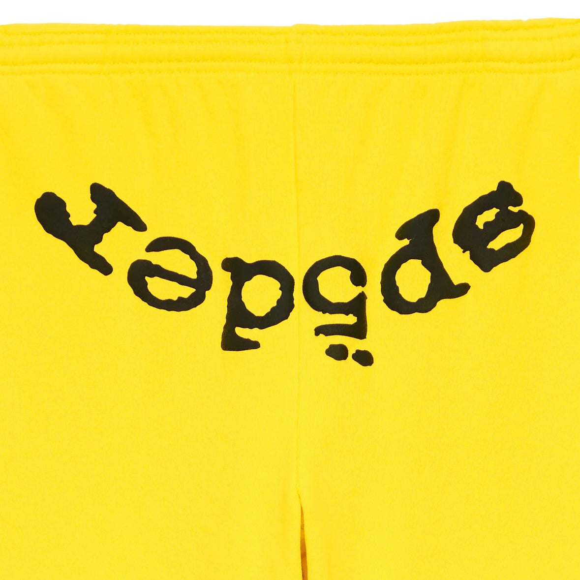 Sp5der Yellow Black Legacy Sweatpants Close