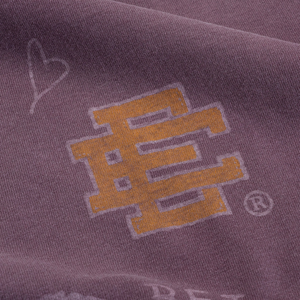 Eric Emanuel Mauve Tattoo Cutoff Shorts