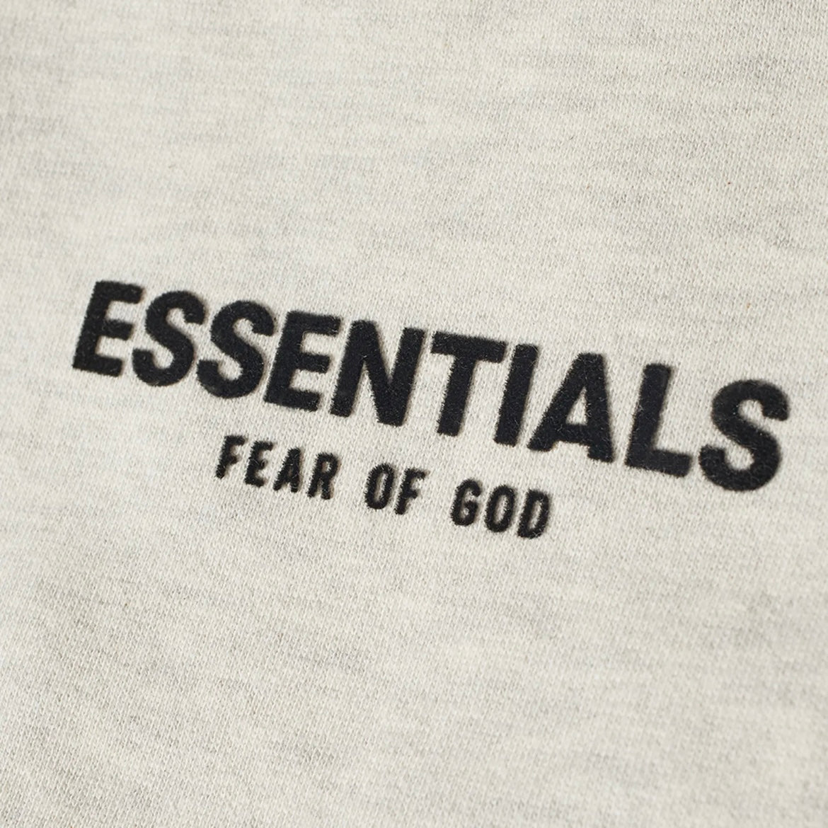 Fear of God Essentials Light Oatmeal Sweatpants Close View 2