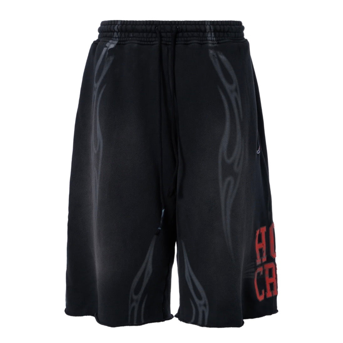 Hellstar Black Holy Cross 3/4 Shorts
