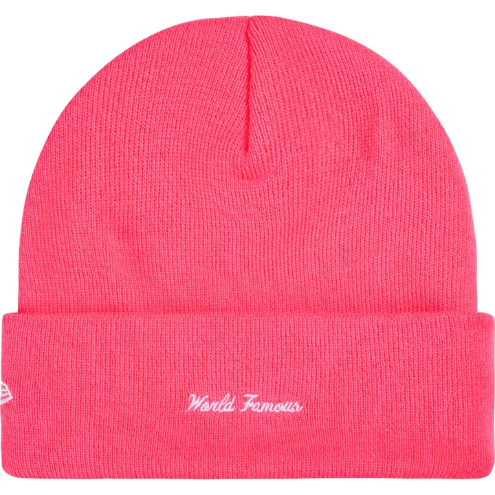 Supreme New Era Pink Action Beanie