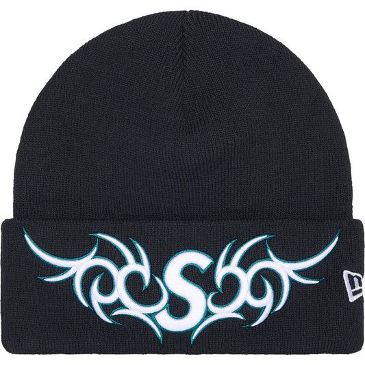 Supreme Navy Tribal S Logo Beanie