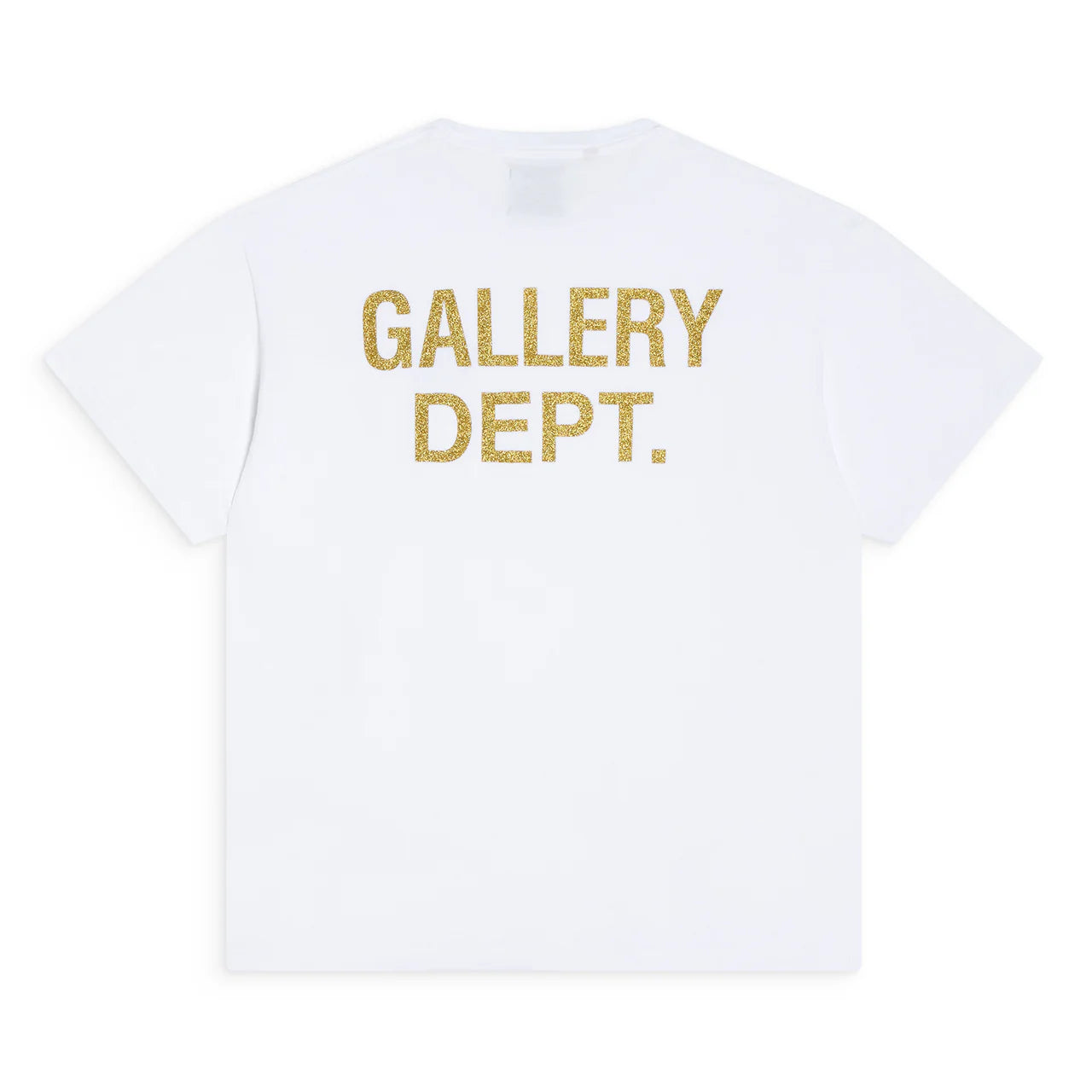 Gallery Dept White Dusty Glittered Logo T-Shirt