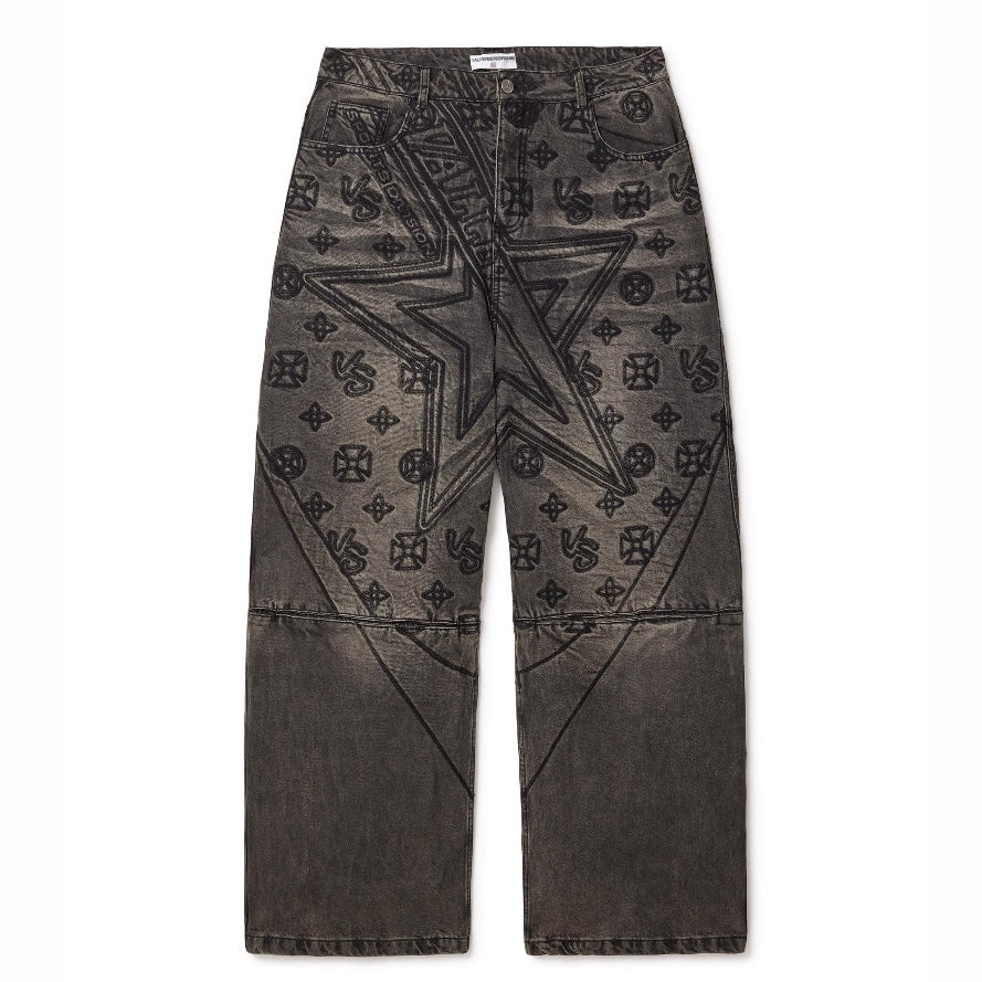 Vale Black Spade Denim Pants