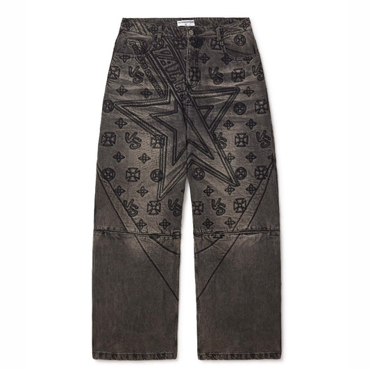 Vale Black Spade Denim Pants