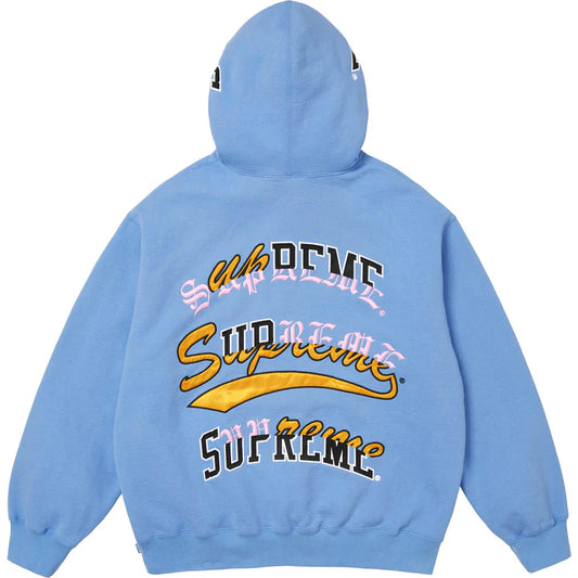 Supreme Light Blue Multi Logo Hoodie