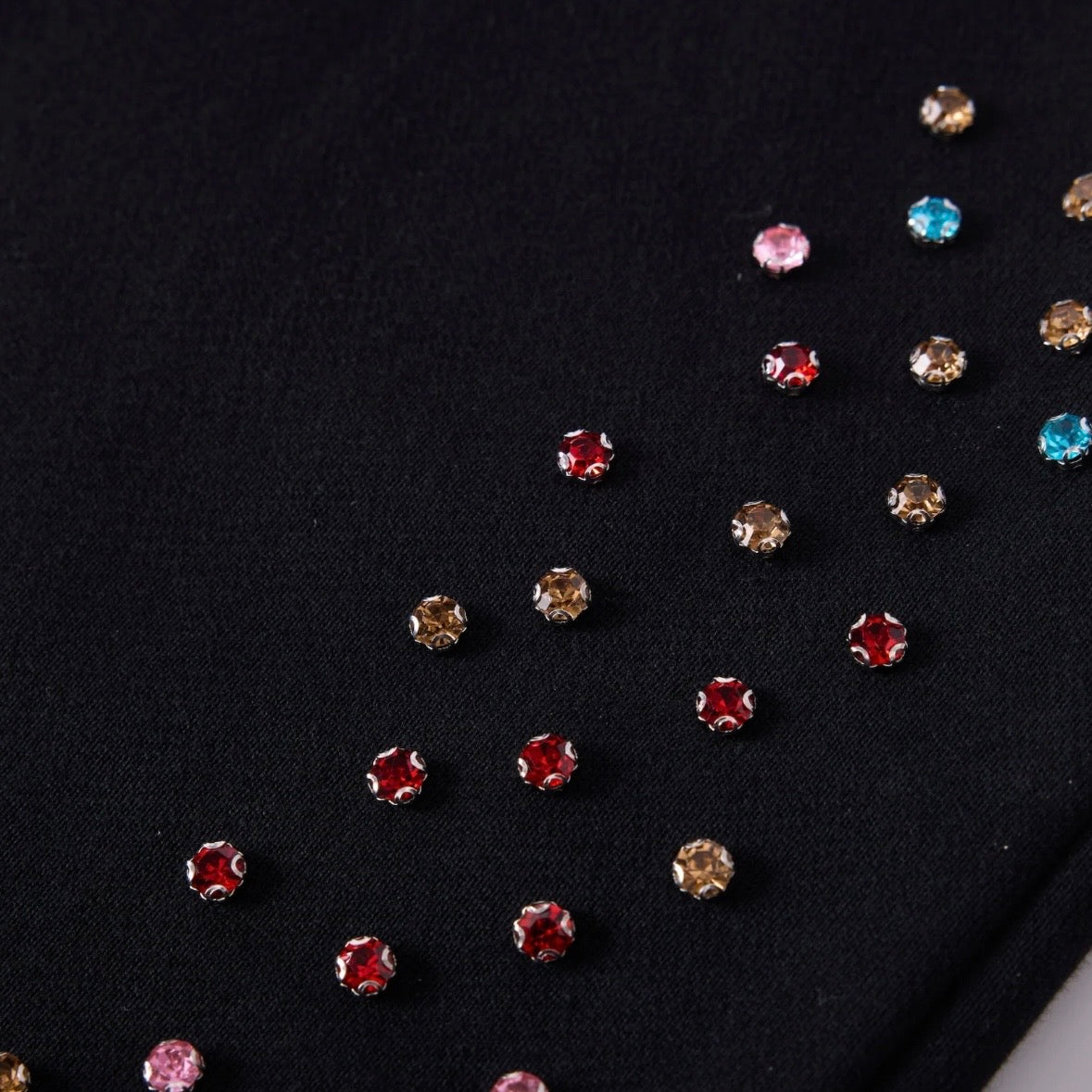 AZVA Black Crystal Cactus Sweatpants