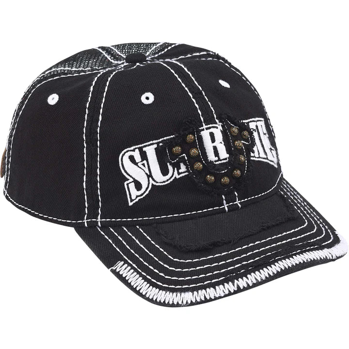 Supreme True Religion Black Mesh Back 6-Panel Hat