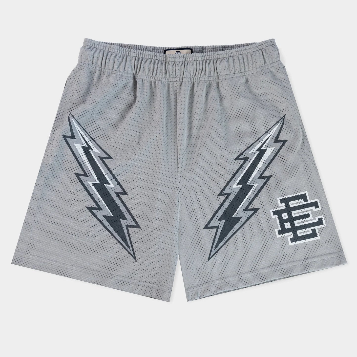 Eric Emanuel Maryland Grey Bolt Shorts Front