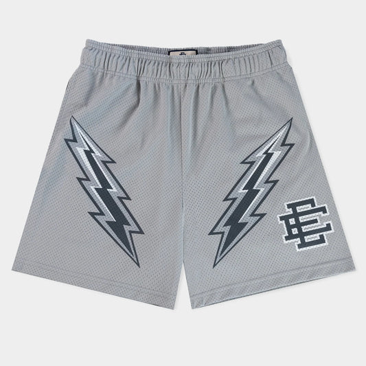 Eric Emanuel Maryland Grey Bolt Shorts Front