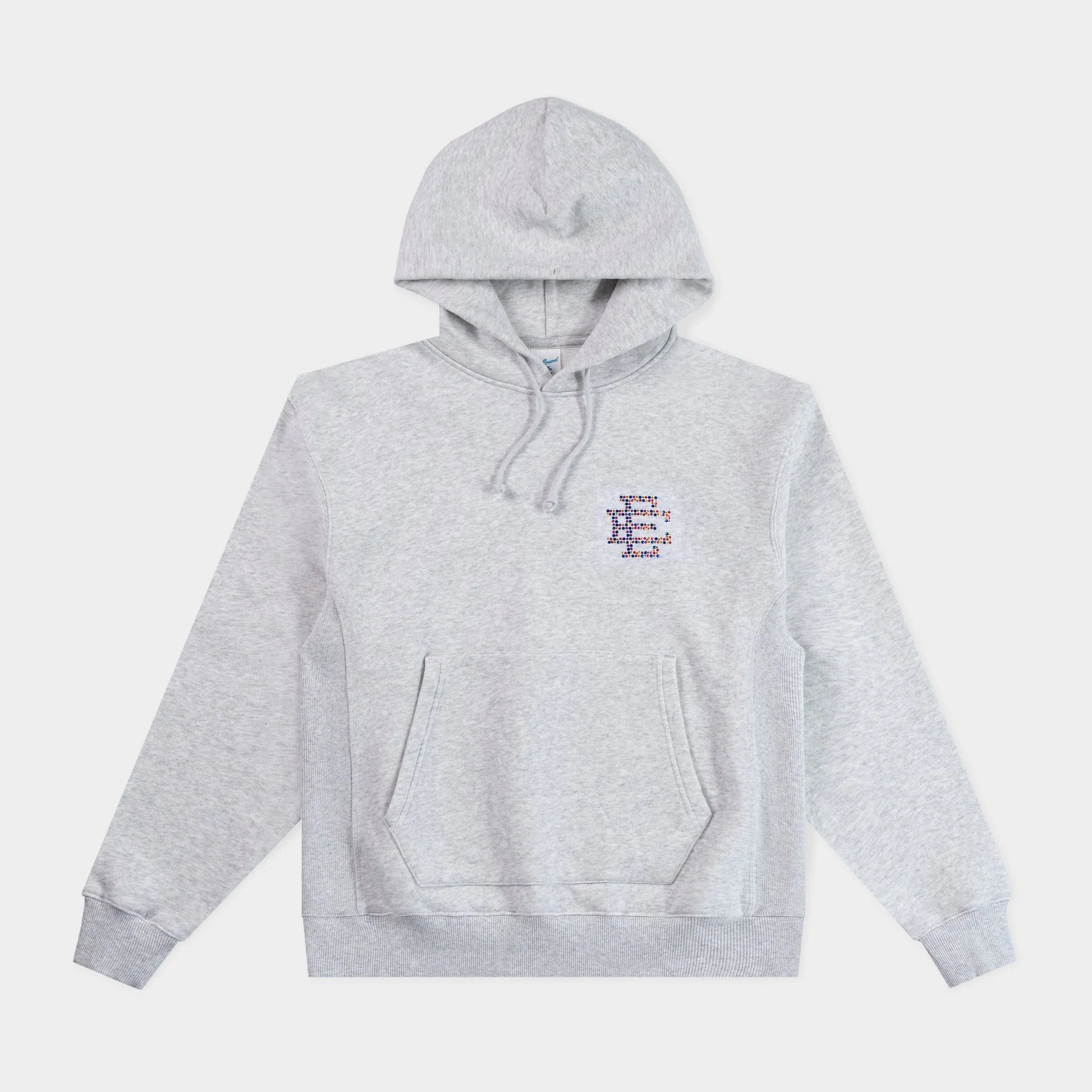 Eric Emanuel Swarovski Crystal Grey Hoodie Front