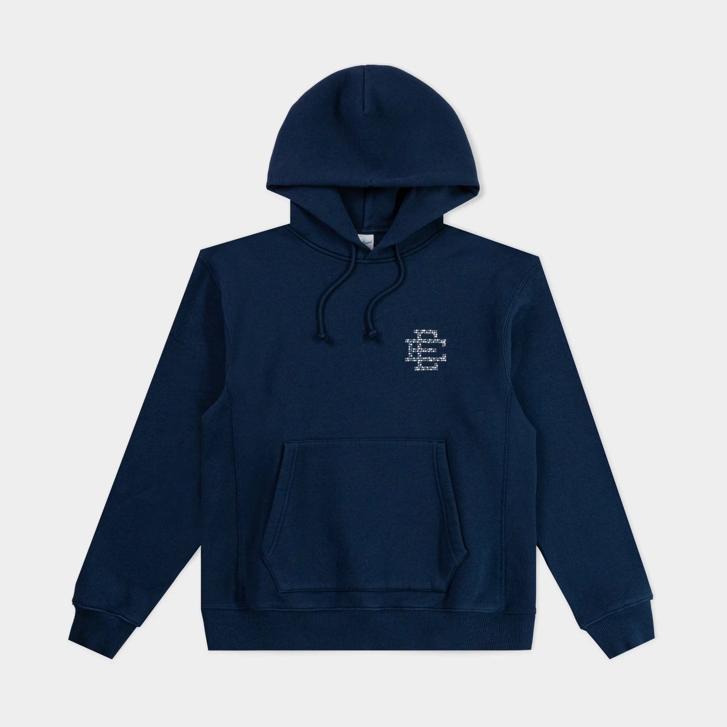 Eric Emanuel Swarovski Crystal Navy Hoodie Front