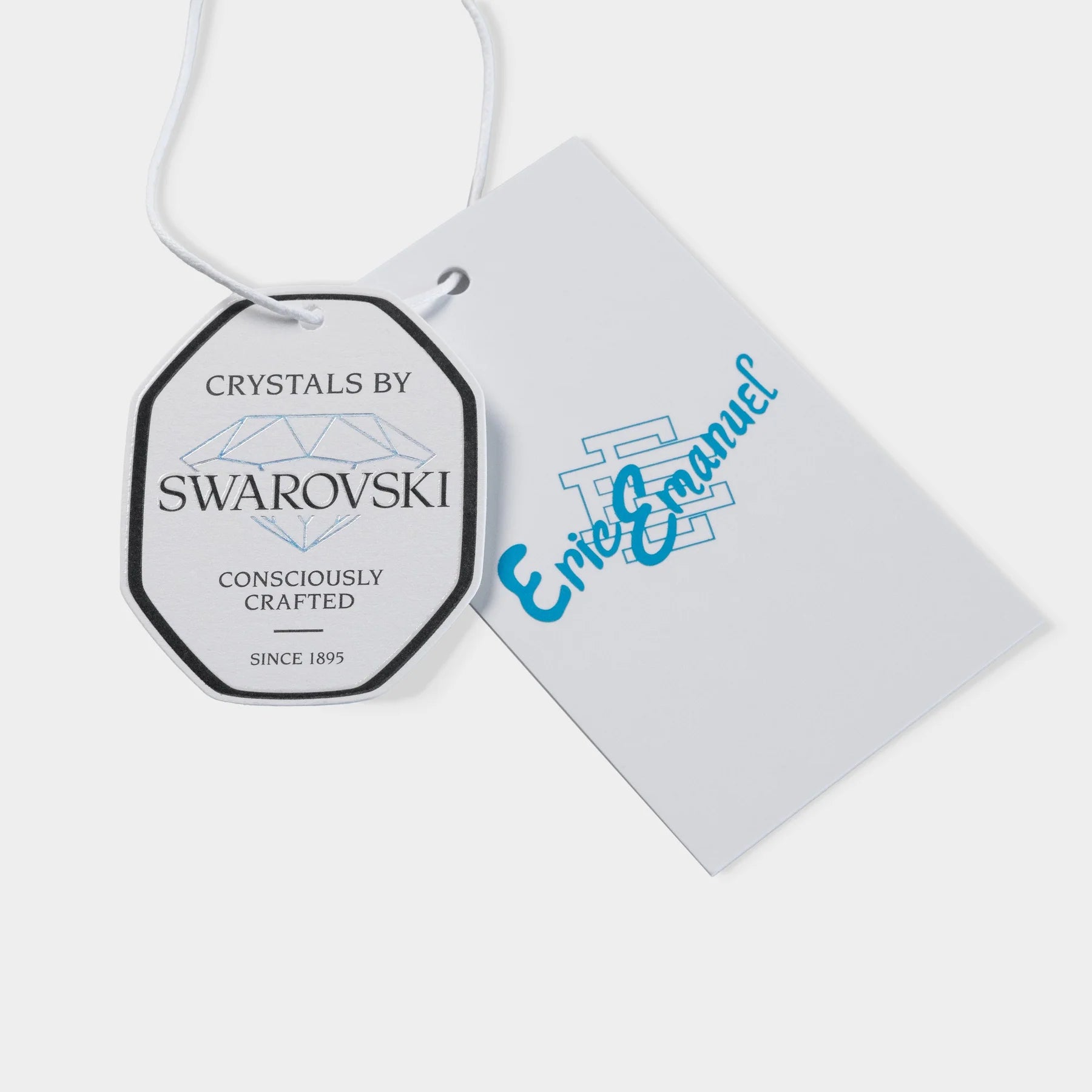 Eric Emanuel Swarovski Crystal Navy Sweatpants Tag