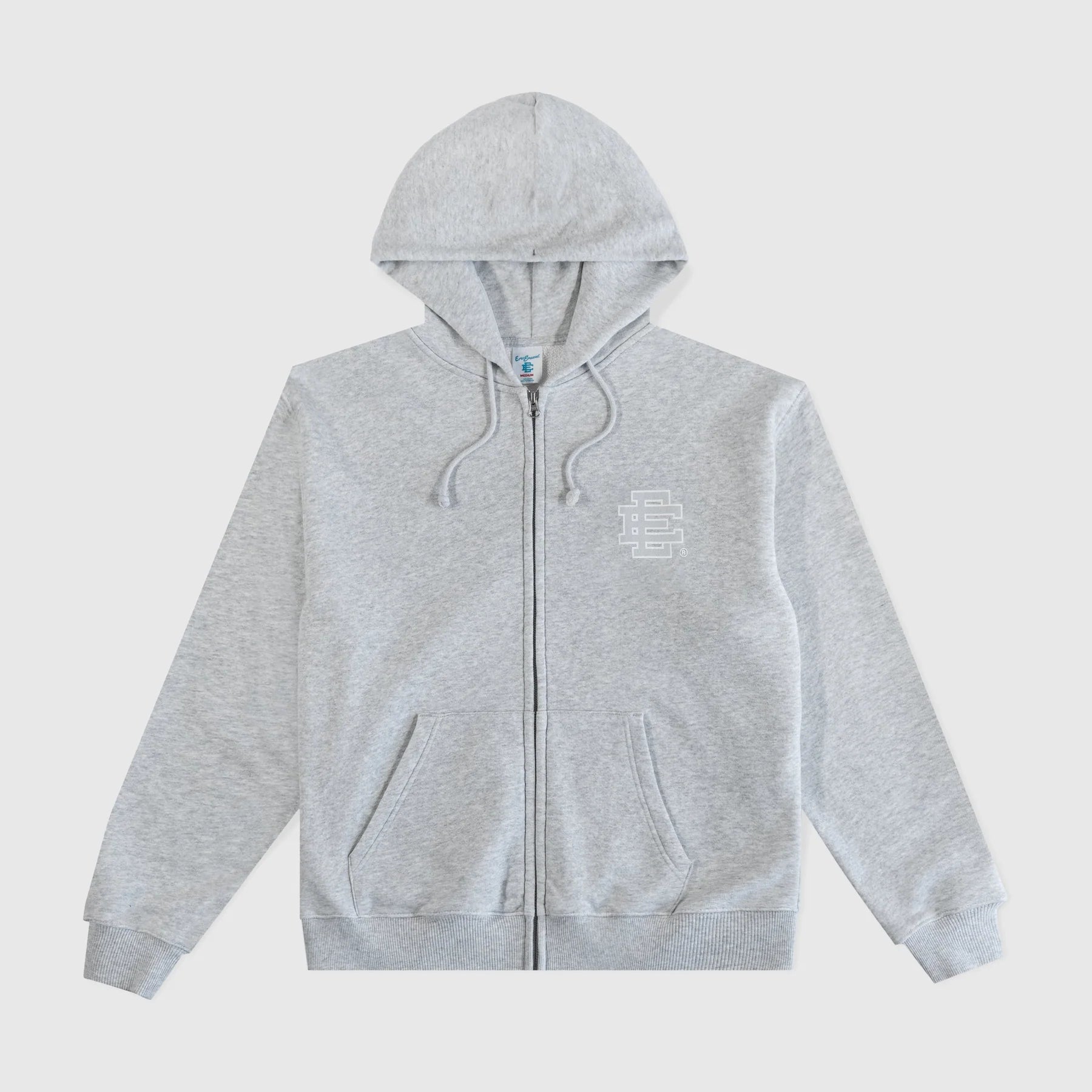 Eric Emanuel Grey Zip Hoodie Front