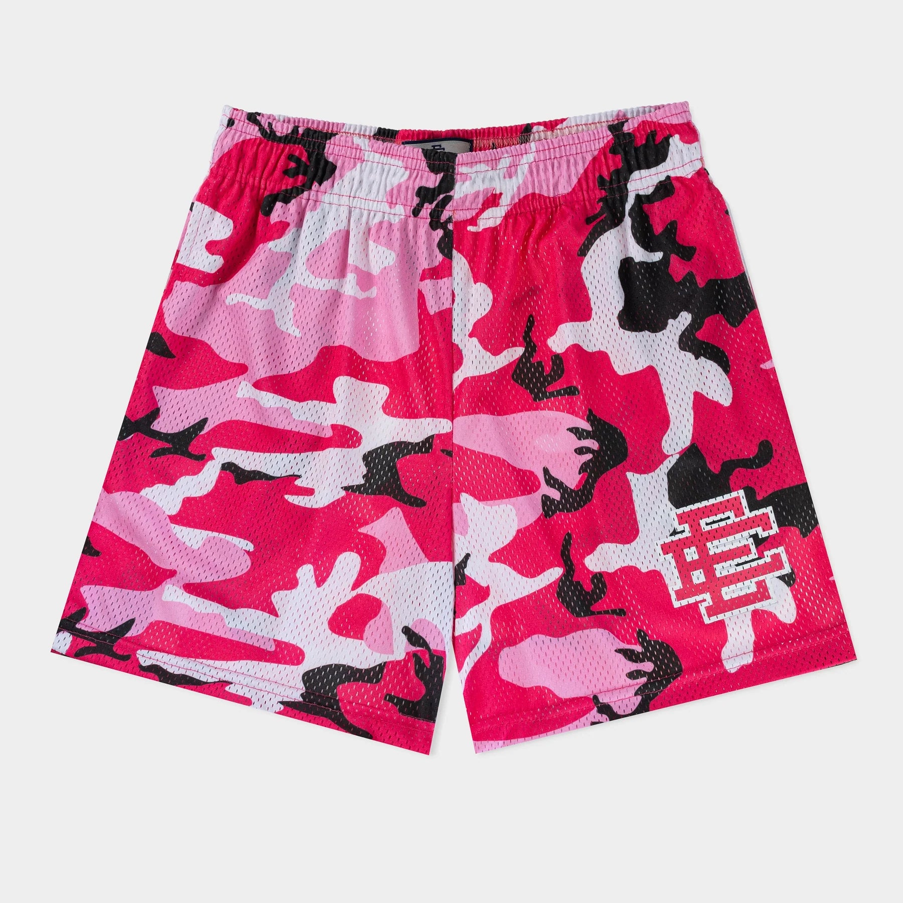 Eric Emanuel Pink Camo Shorts Front