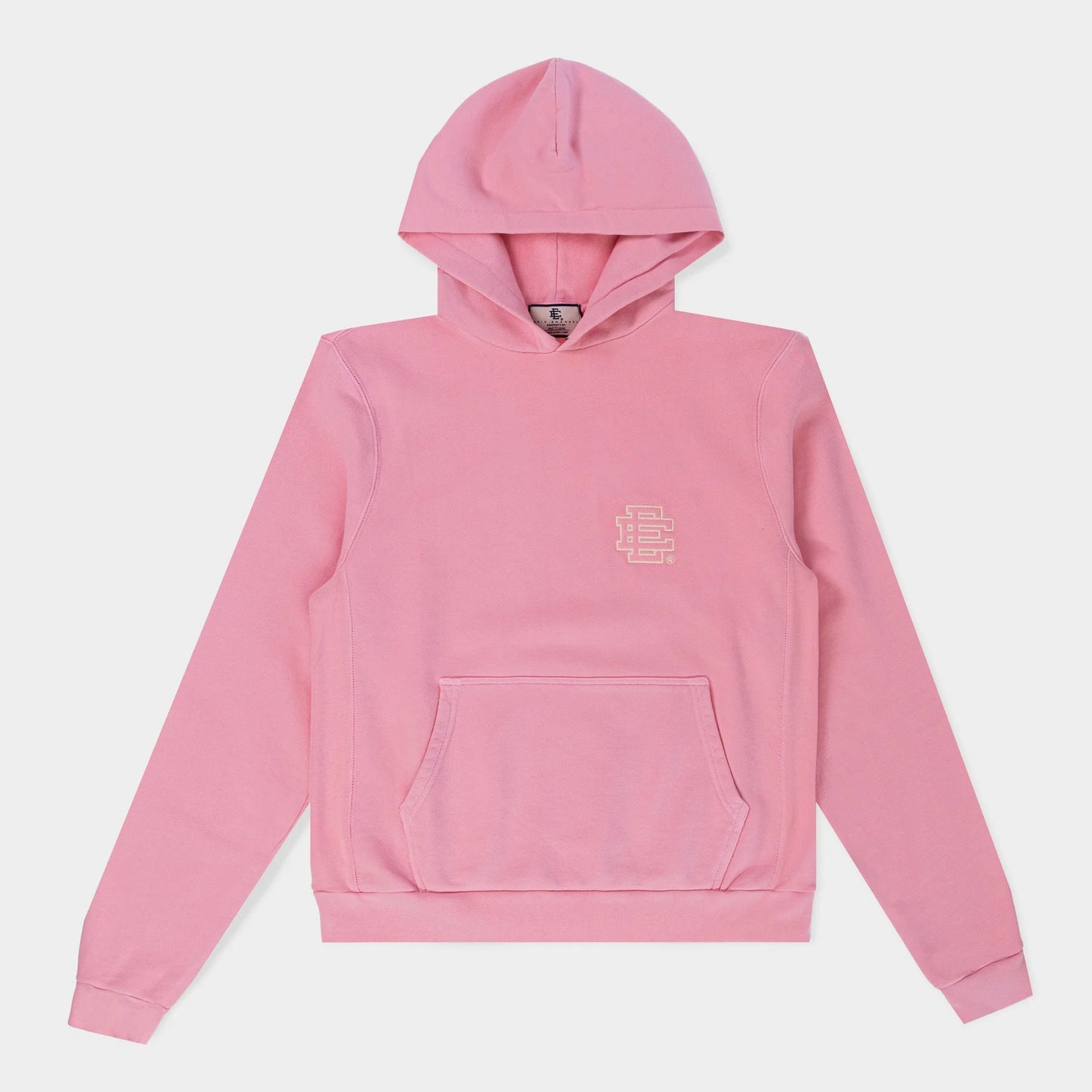 Eric Emanuel Pink Embroidery Hoodie Front View