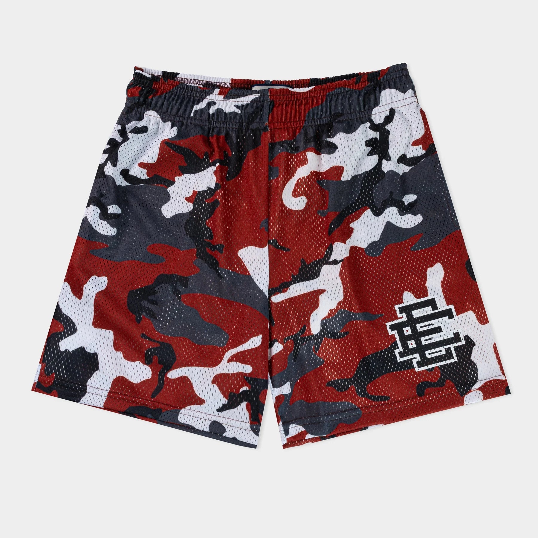 Eric Emanuel Maroon Camo Shorts Front