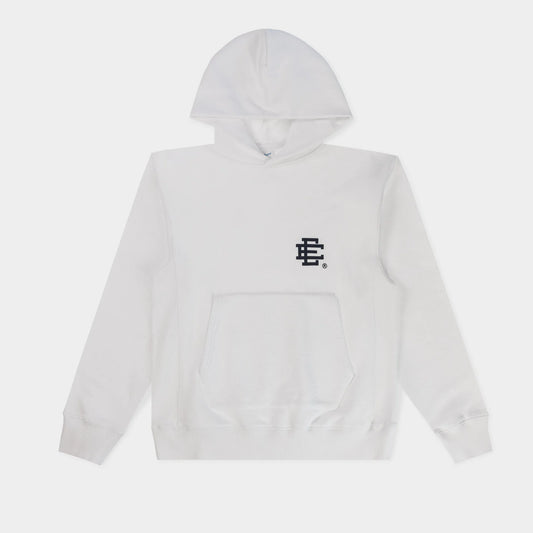 Eric Emanuel White Black Hoodie Front View