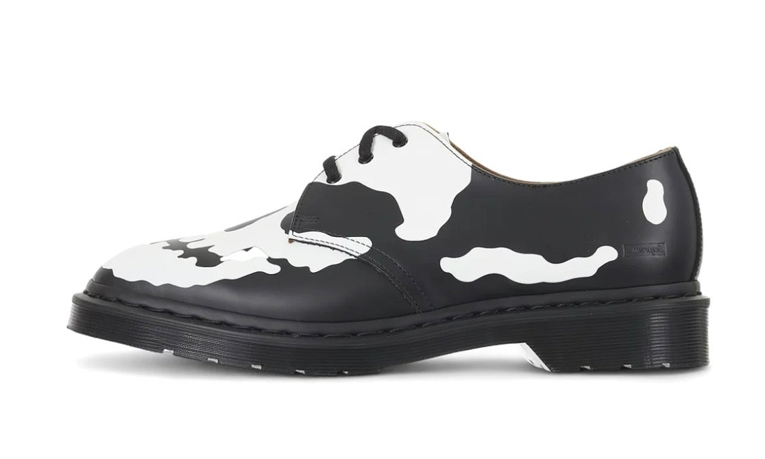 Supreme Dr. Martens 1461 3-Eye Black White Skull Shoe
