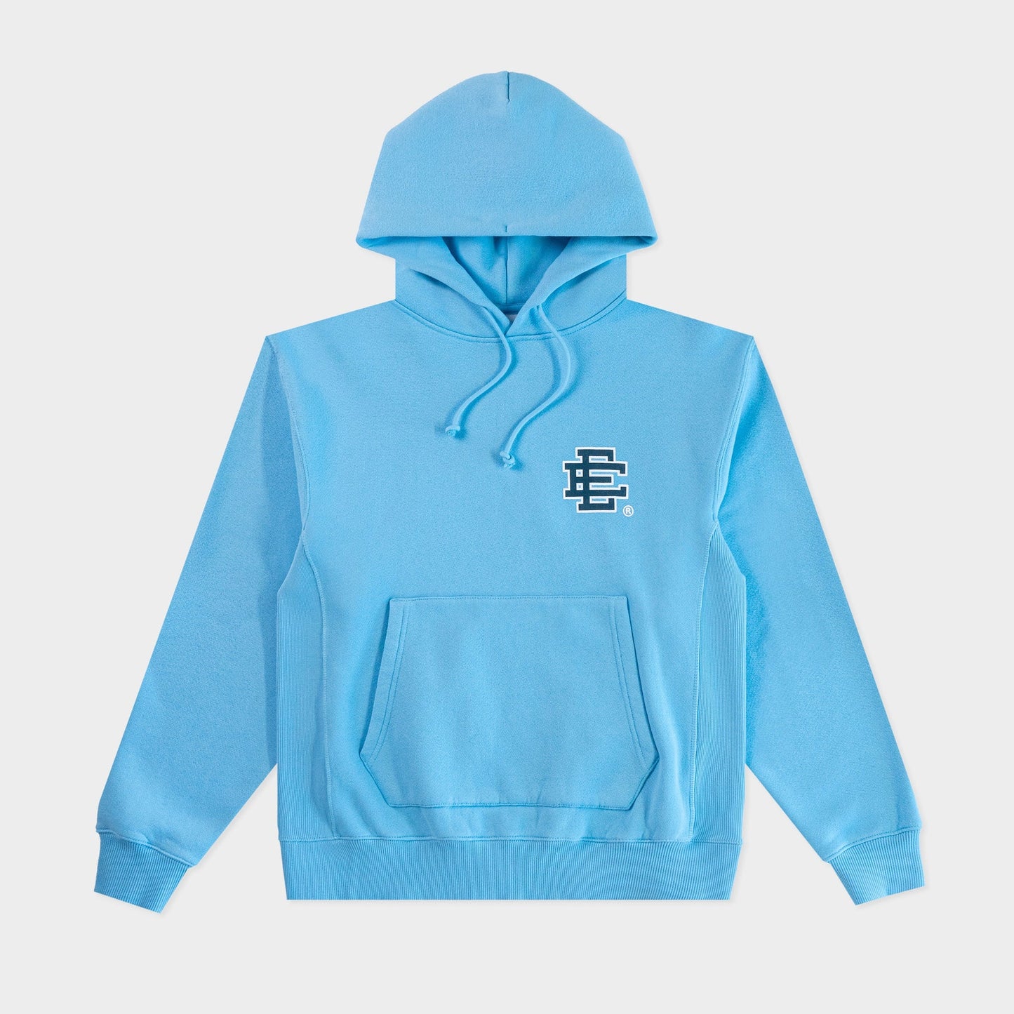 Eric Emanuel Baby Blue Navy Hoodie Front