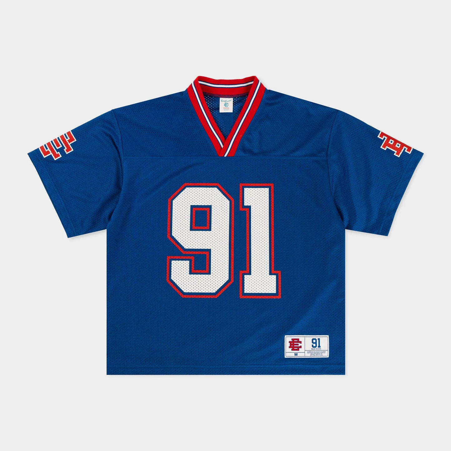 Eric Emanuel Blue Red New York Football Jersey