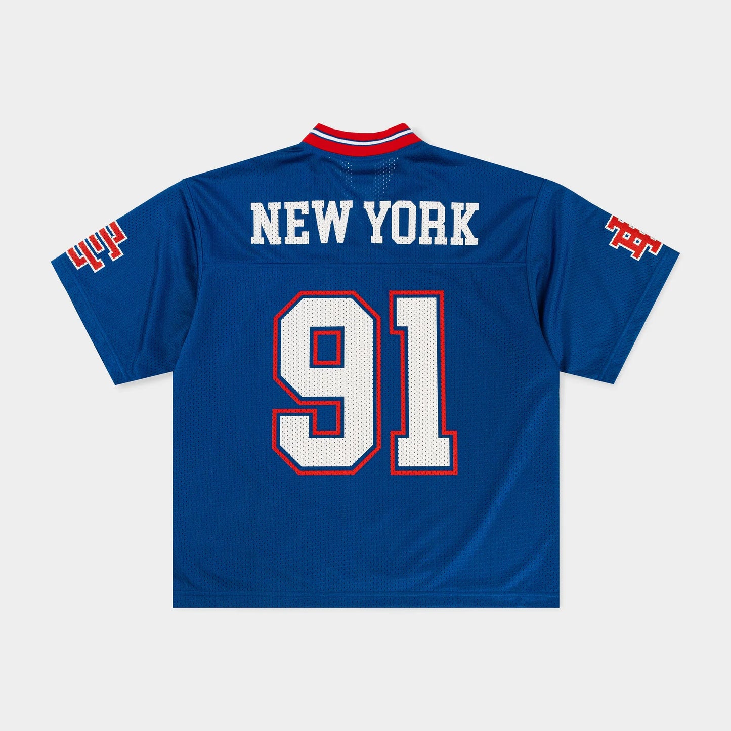 Eric Emanuel Blue Red New York Football Jersey