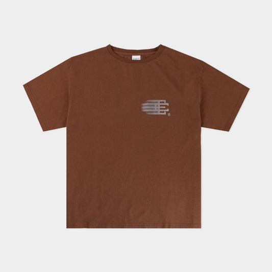 Eric Emanuel Brown Motion Logo T-Shirt front