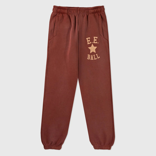 Eric Emanuel Burgundy EE Ball Sweatpants Front