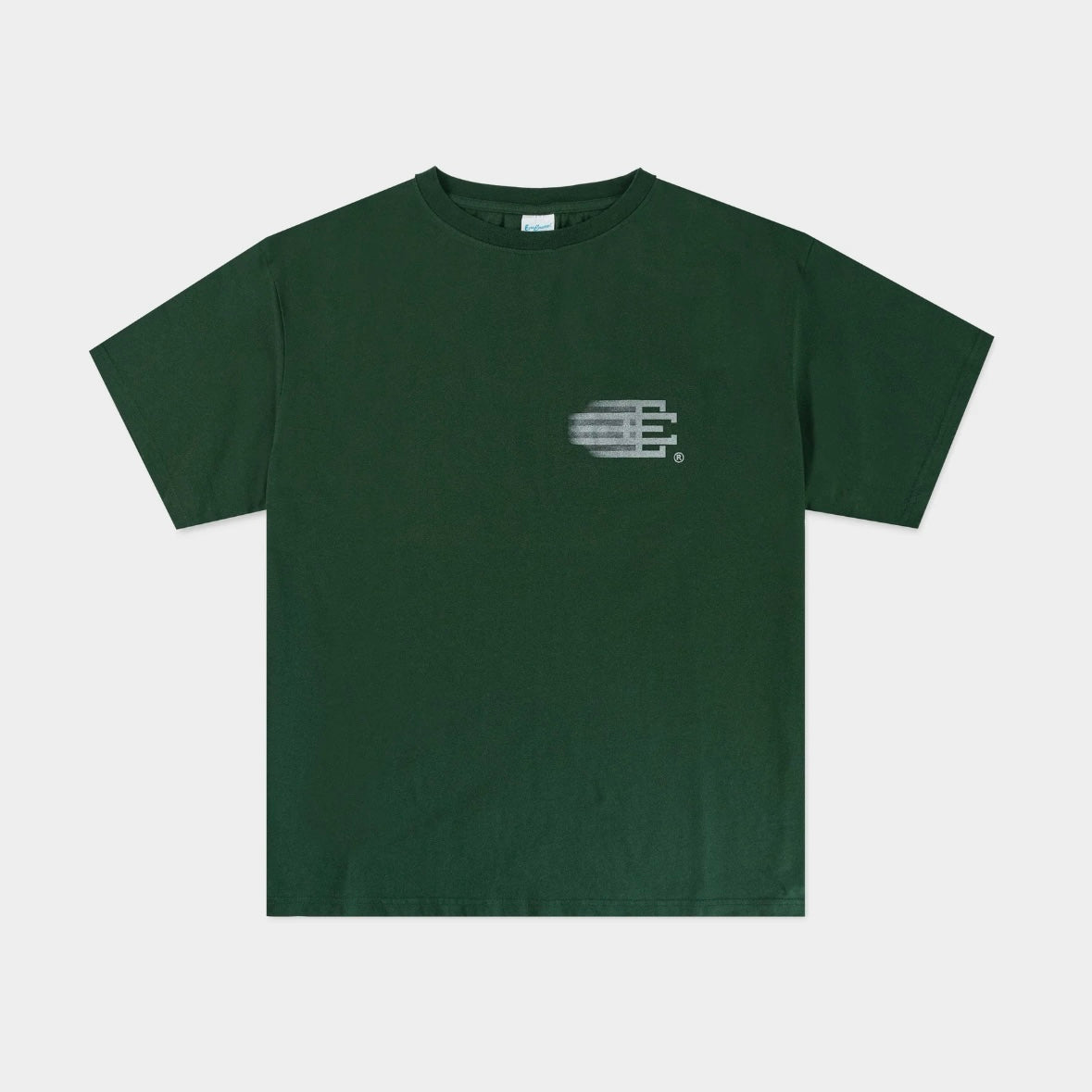 Eric Emanuel Dark Green Motion Logo T-Shirt Front