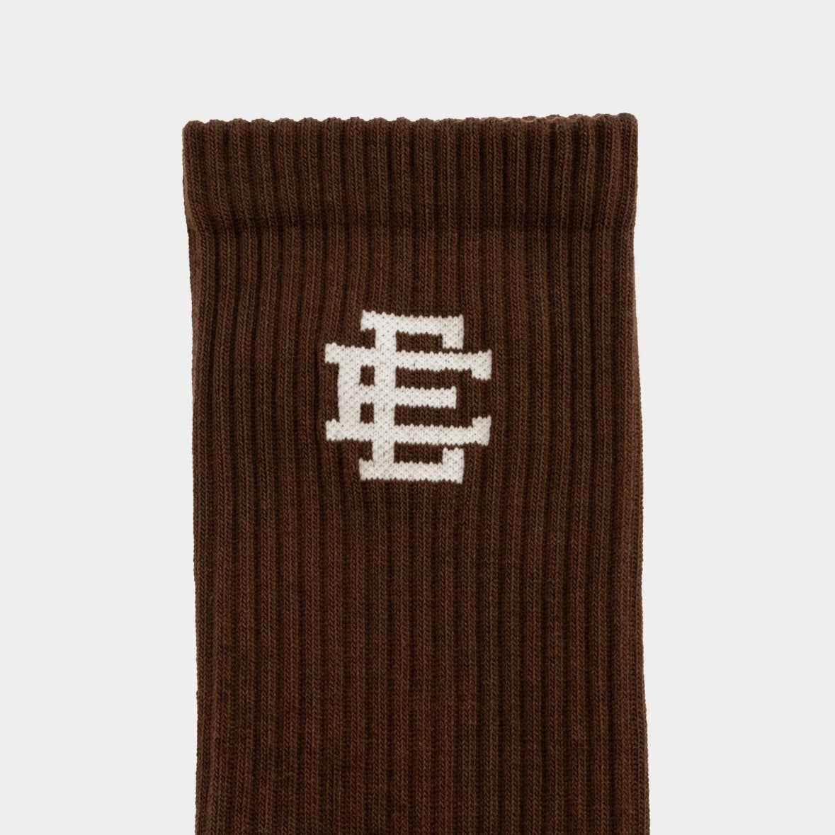 Eric Emanuel Mocha White Socks Close