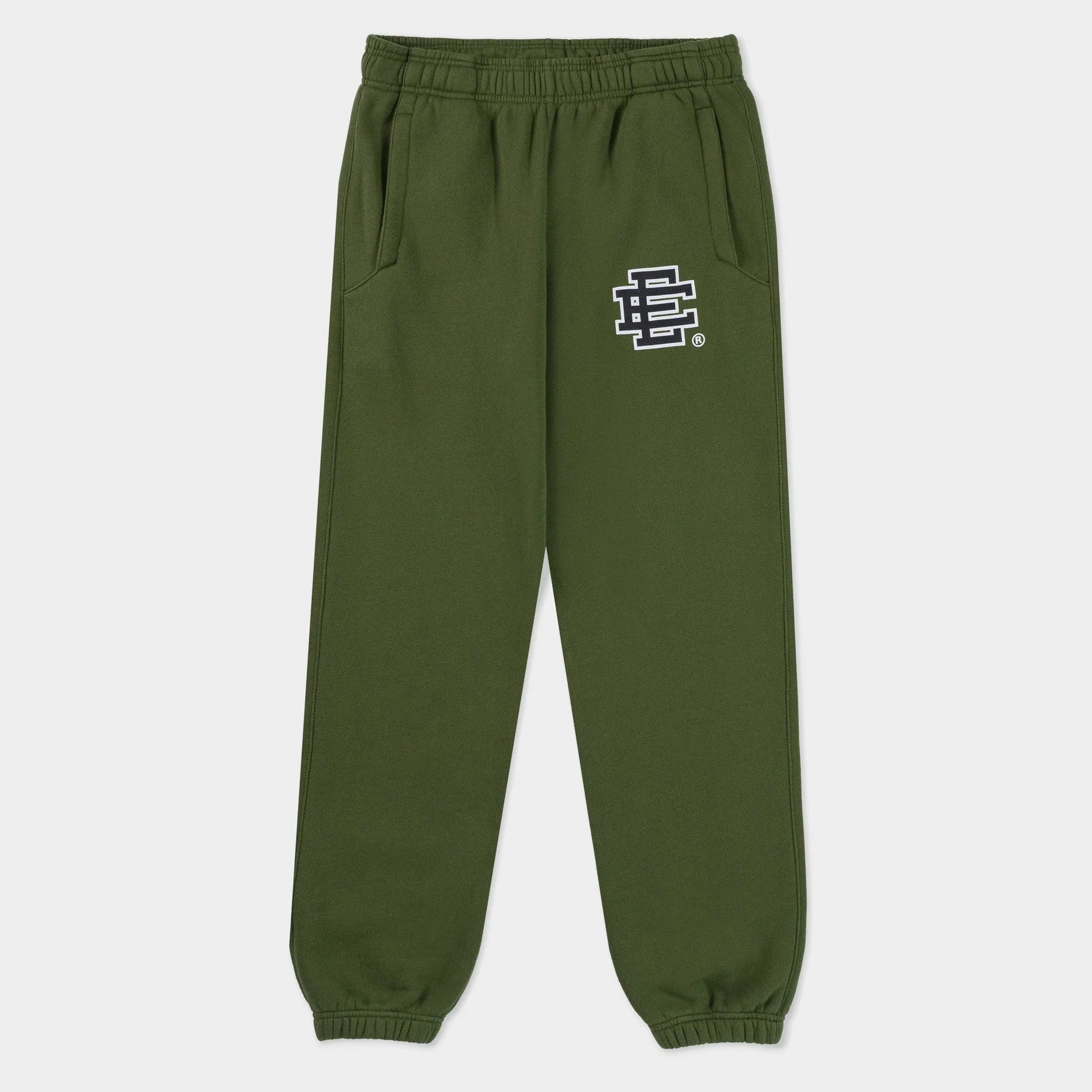 Eric Emanuel Olive Green Black Sweatpants Front