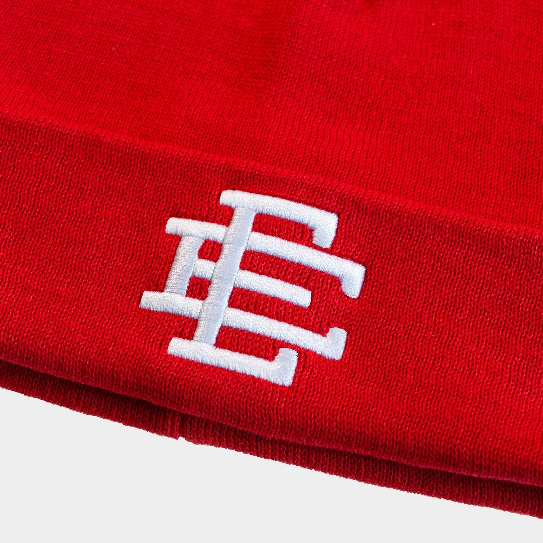 Eric Emanuel Red Beanie Close