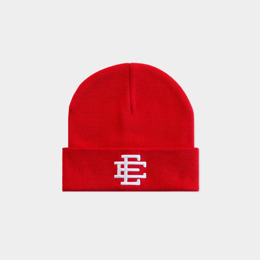 Eric Emanuel Red Beanie Front