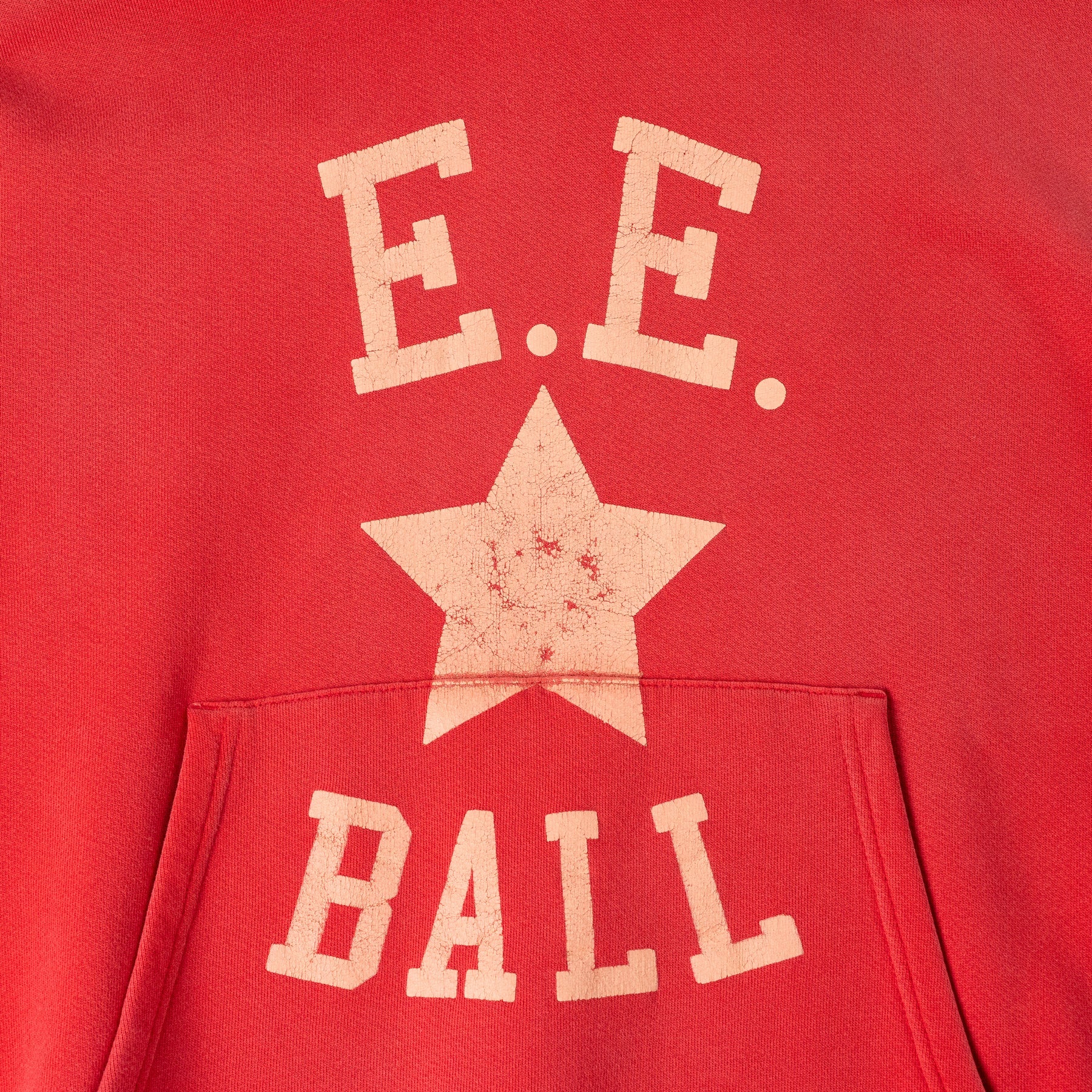 Eric Emanuel Red EE Ball Hoodie Design