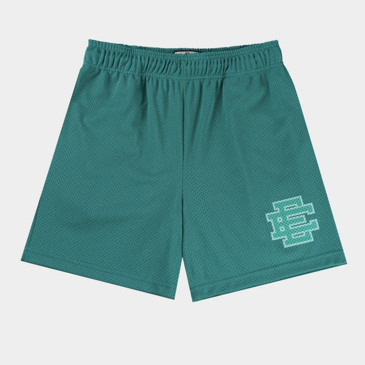 Eric Emanuel Tonal Teal Shorts Front