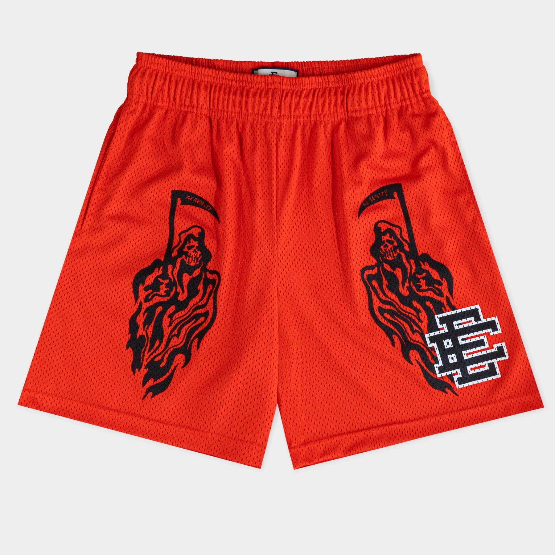 Eric Emanuel Warren Lotas Orange Reaper Shorts Front