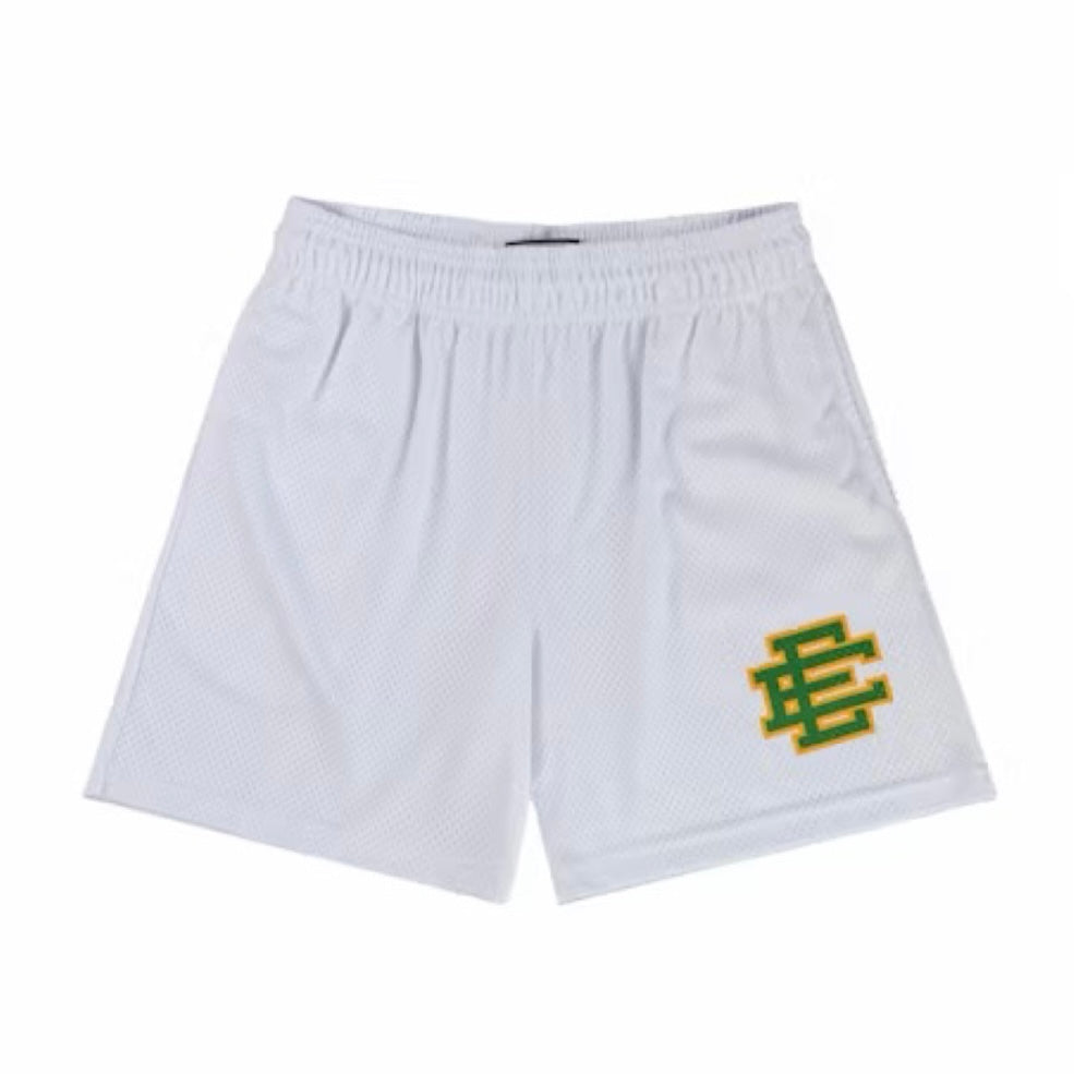 Eric Emanuel White Green Shorts