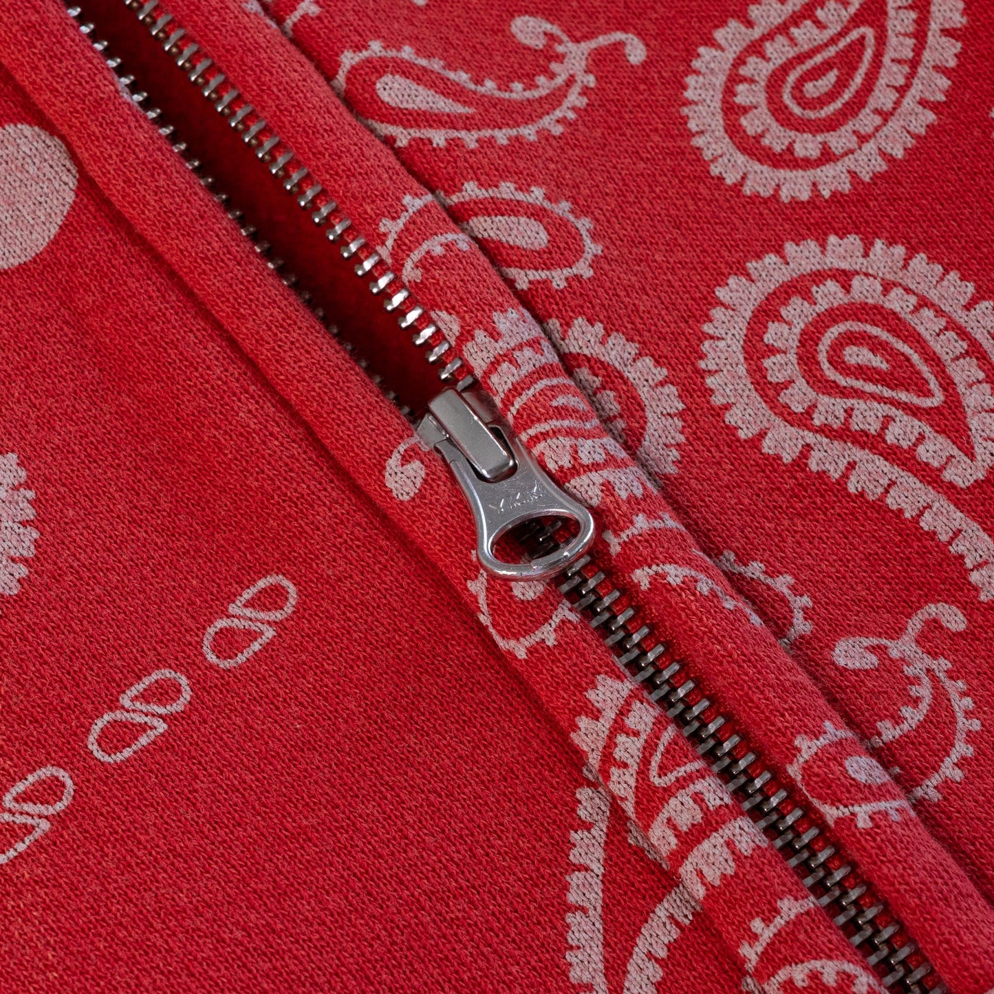 Eric Emanuel Red Paisley Zip Hoodie