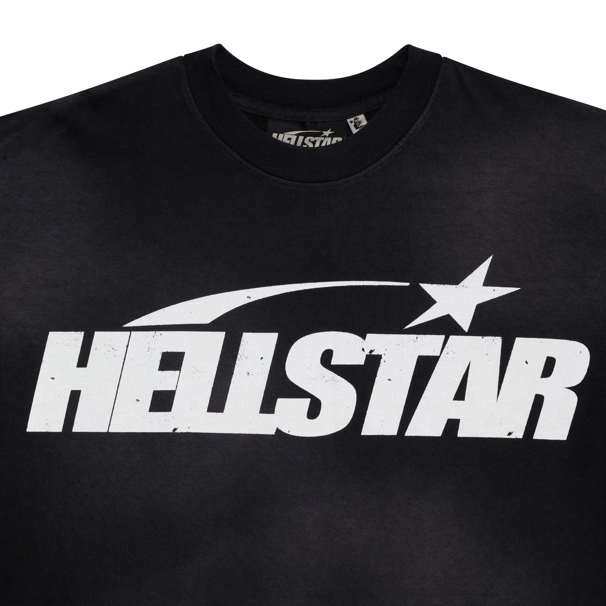 Hellstar Black Classic T-Shirt Close View