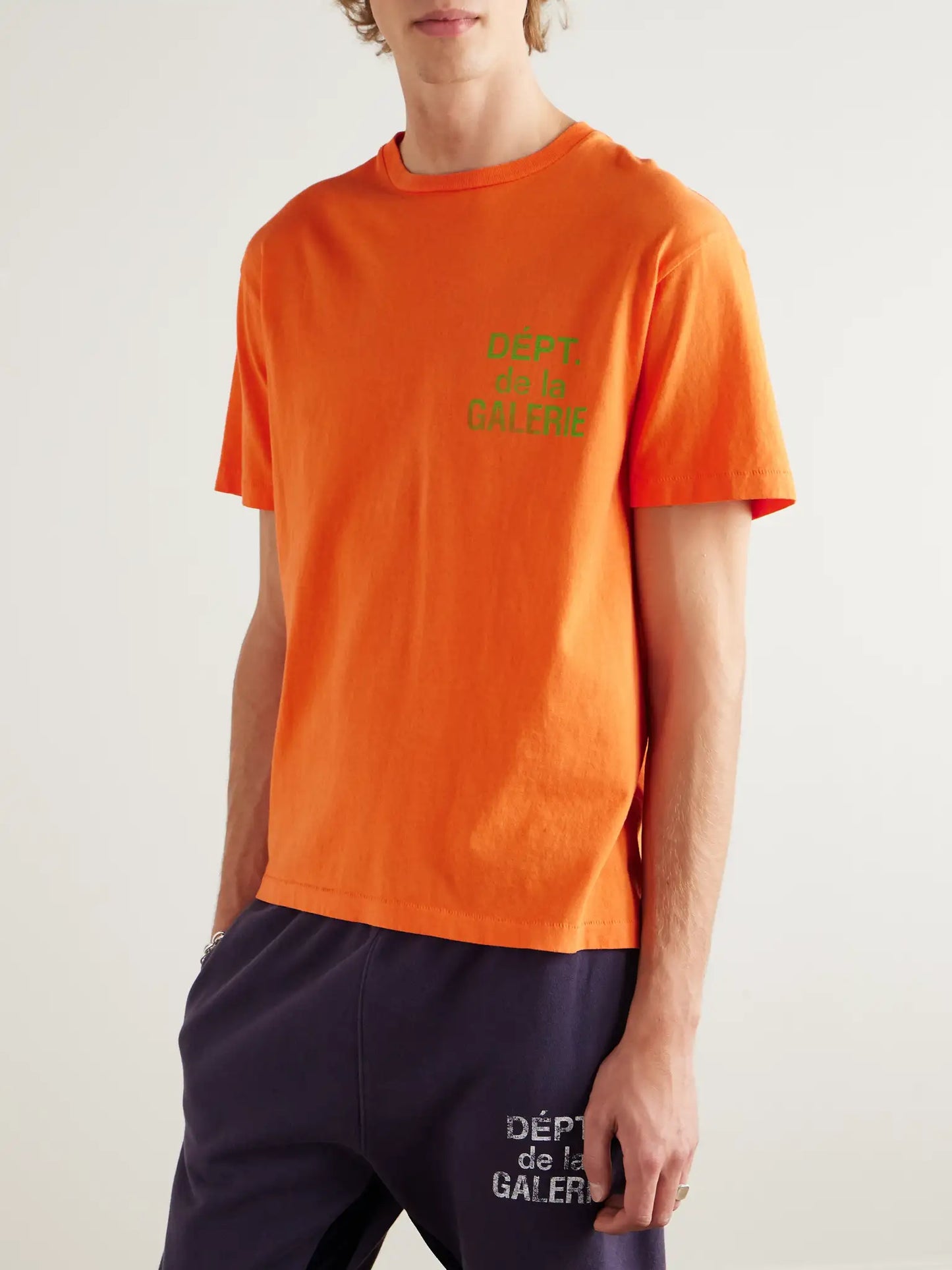 Gallery Dept Orange French Logo T-Shirt