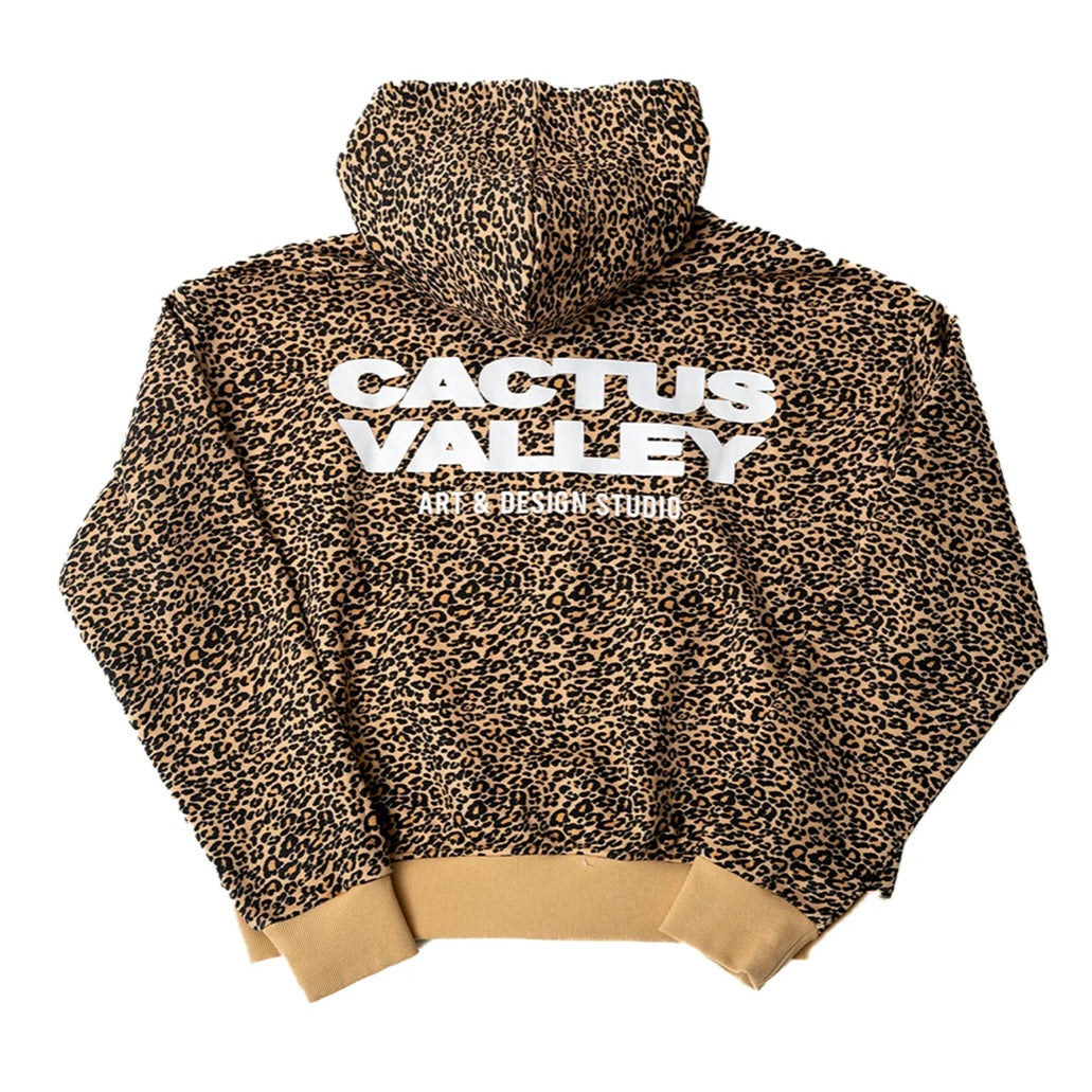 AZVA Leopard Art Zip Hoodie