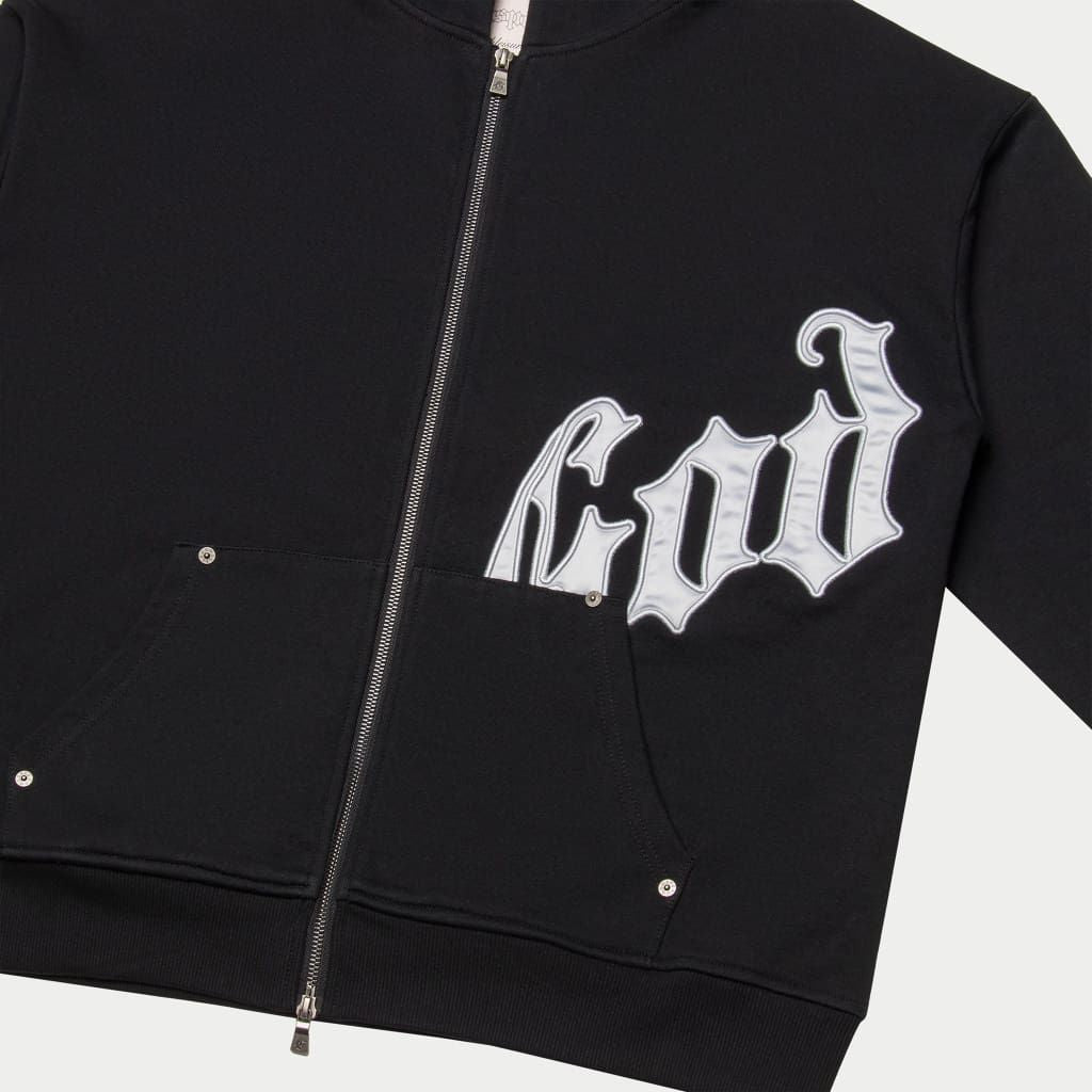 Godspeed Black Satin Silver OG Logo Set